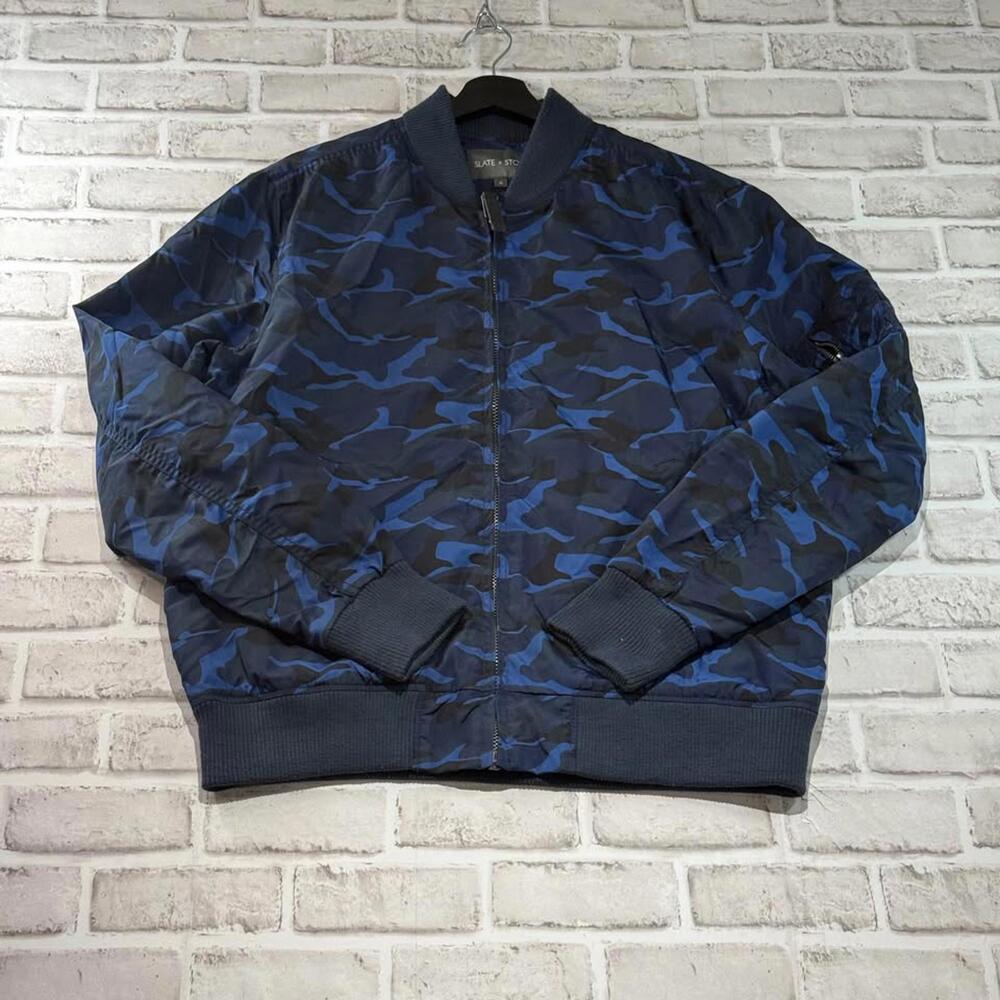 Slate & Stone Bomber Jacket Camo Flight Jacket Men's Size XL